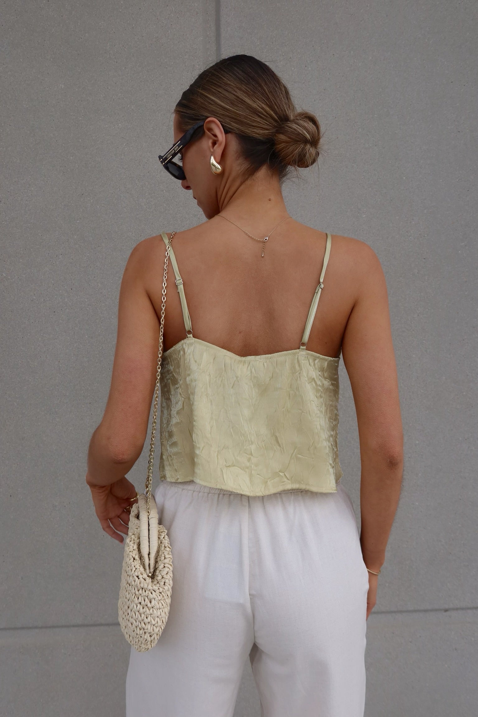 Brieanna Lace Trim Tank Top