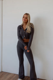 Hayden Knit Zip Up Set