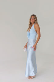 Veronika Ice Blue Maxi Dress