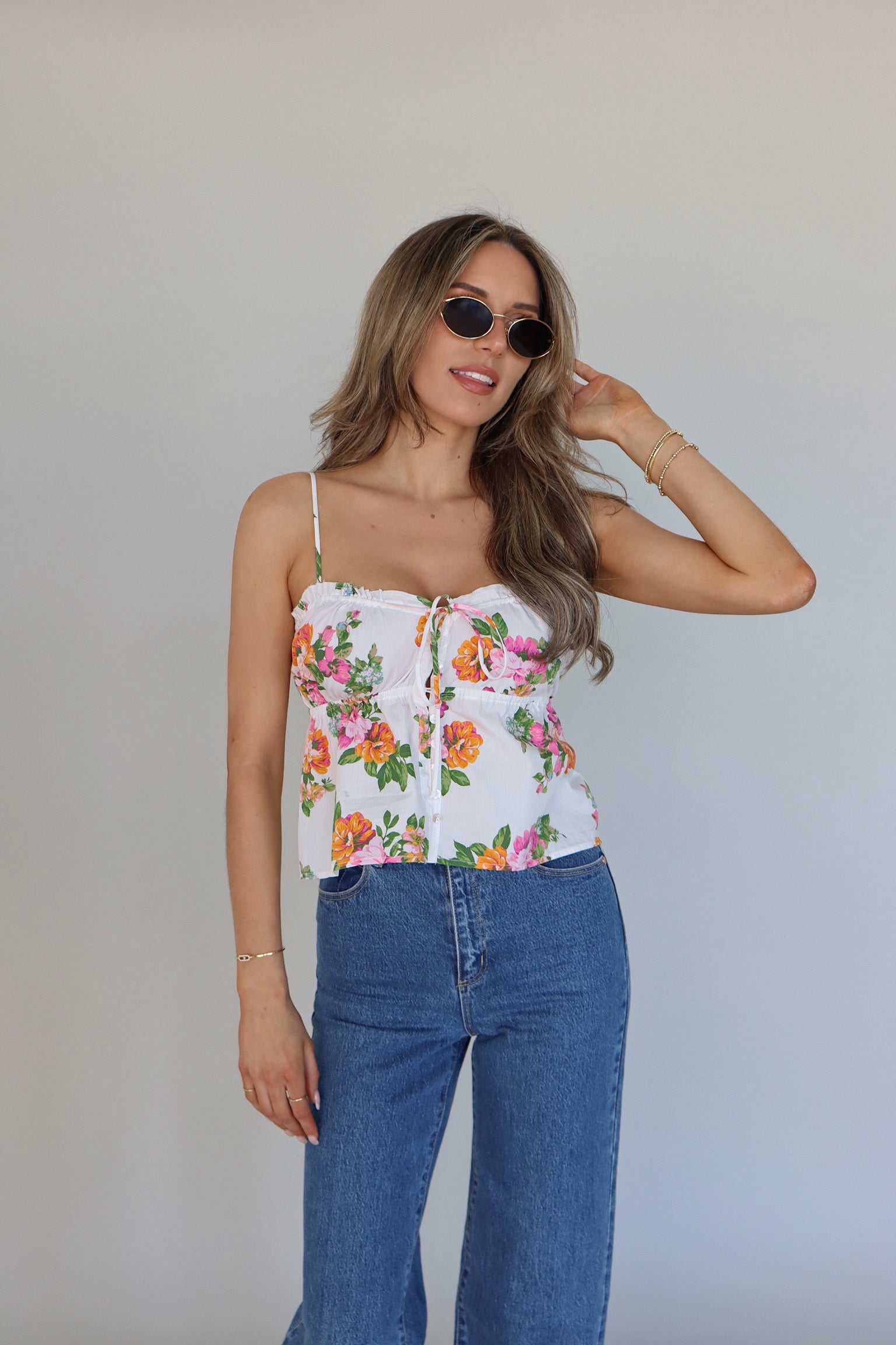 Monroe Floral Top