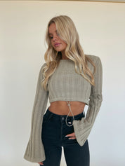 Kallie Bell Sleeve Cropped Sweater