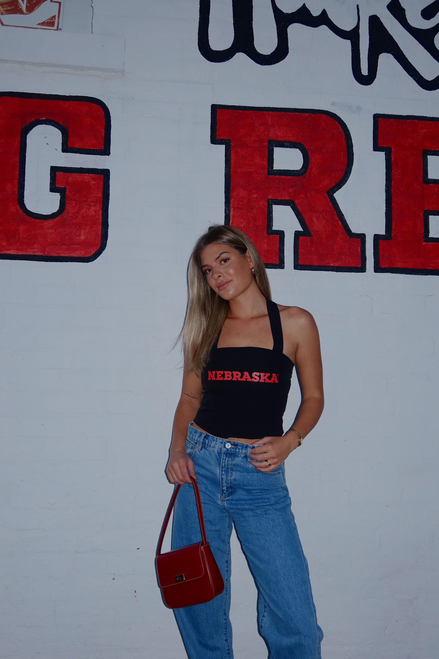 Nebraska Halter Top in Black