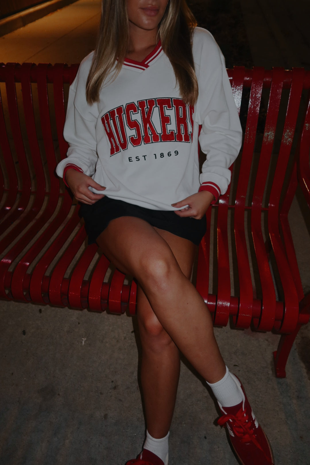 Nebraska Varsity V-neck Pullover