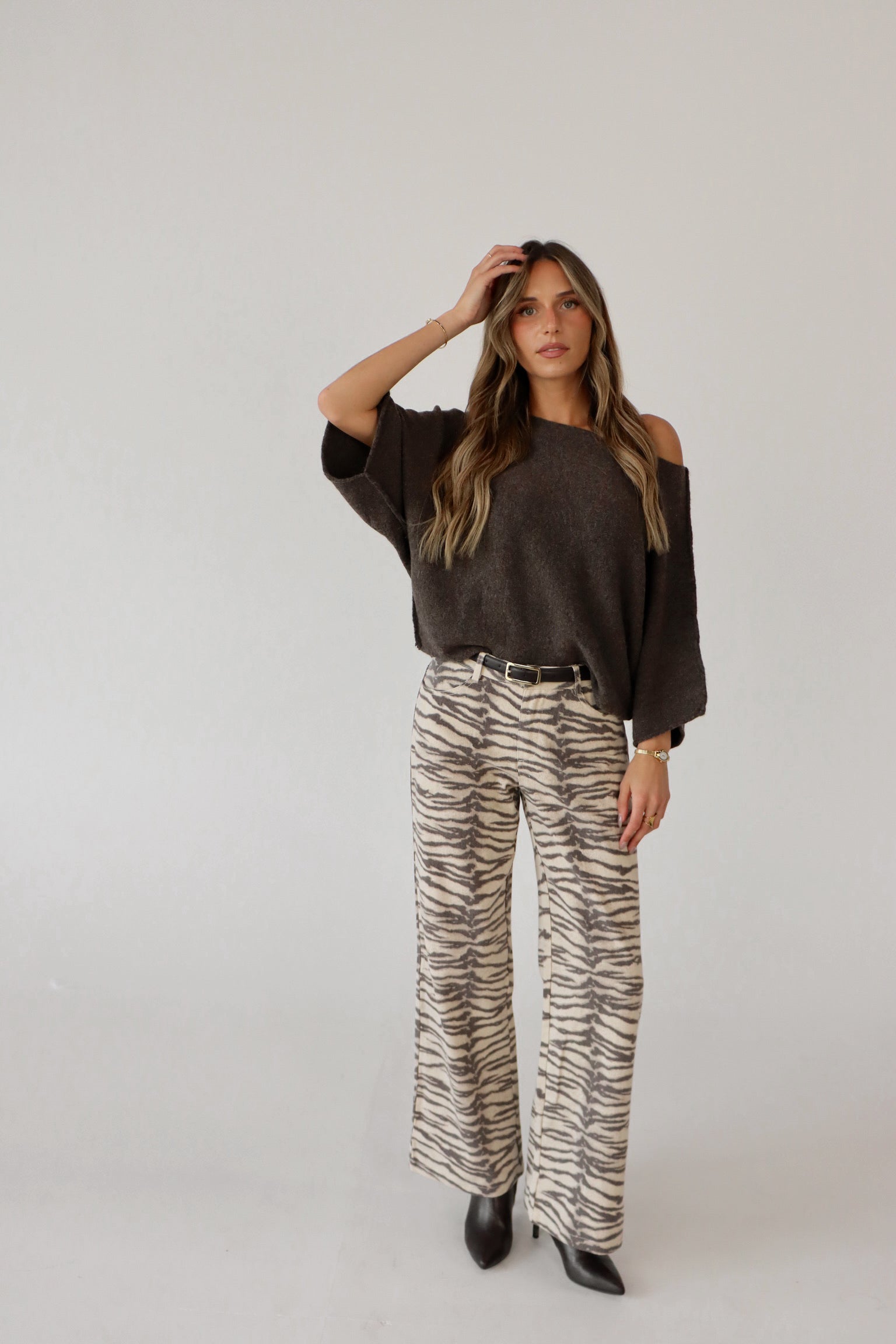 Malia One Shoulder Knit Top