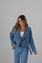 Zayla Zip-Up Denim Jacket