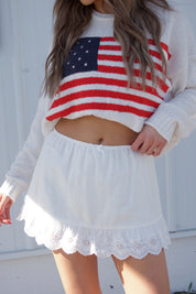 Alabama White Linen Skort
