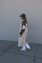 Khaki Combo Trench Coat