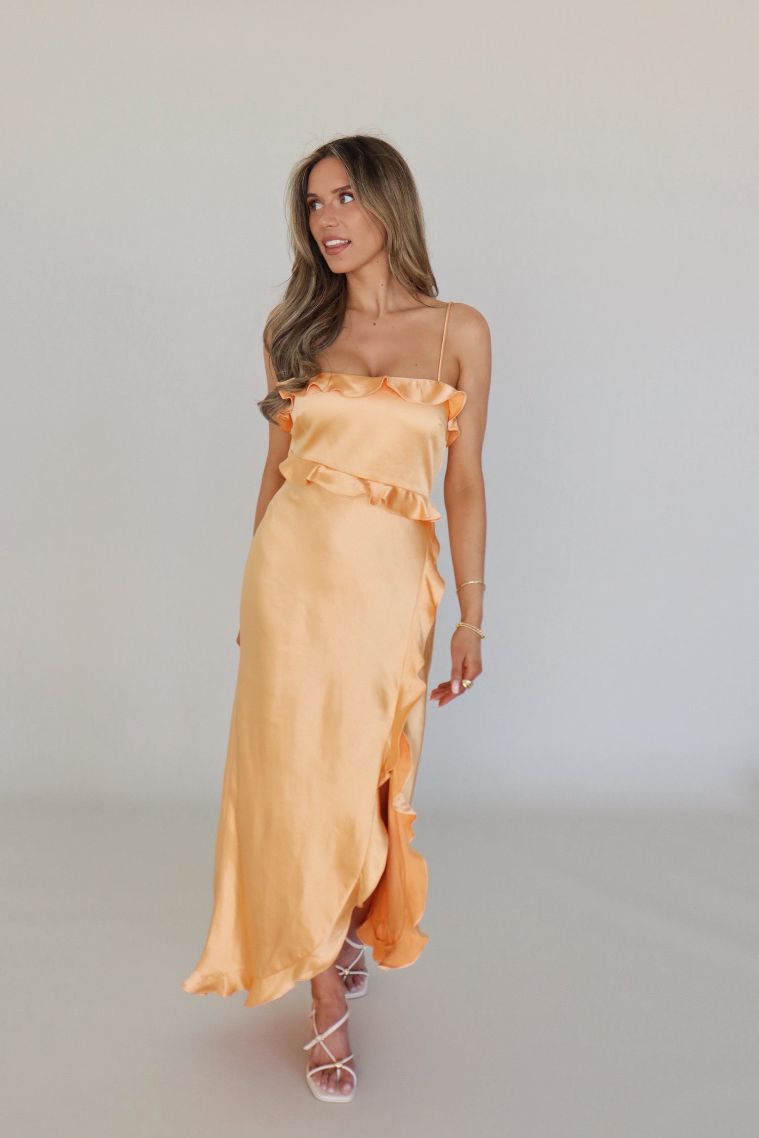 Sellie Satin Maxi Dress