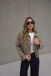 Olive Textured Jacket