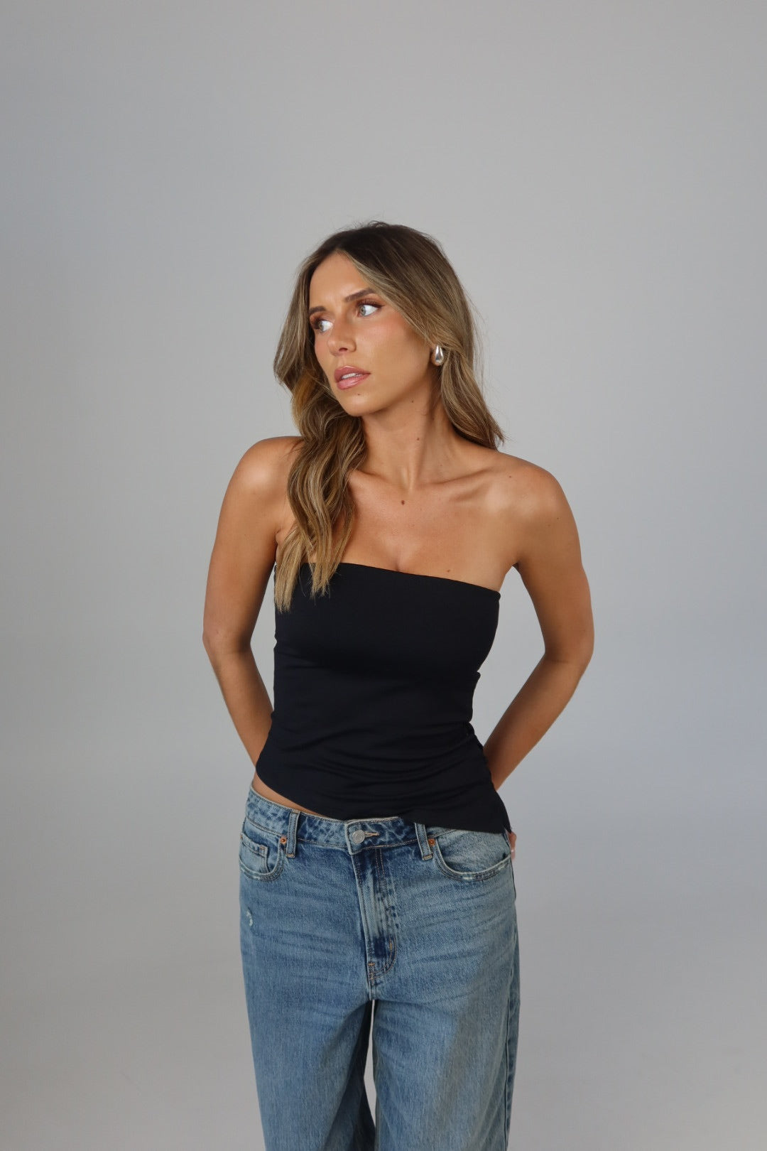 Jayne Asymmetrical Tube Top