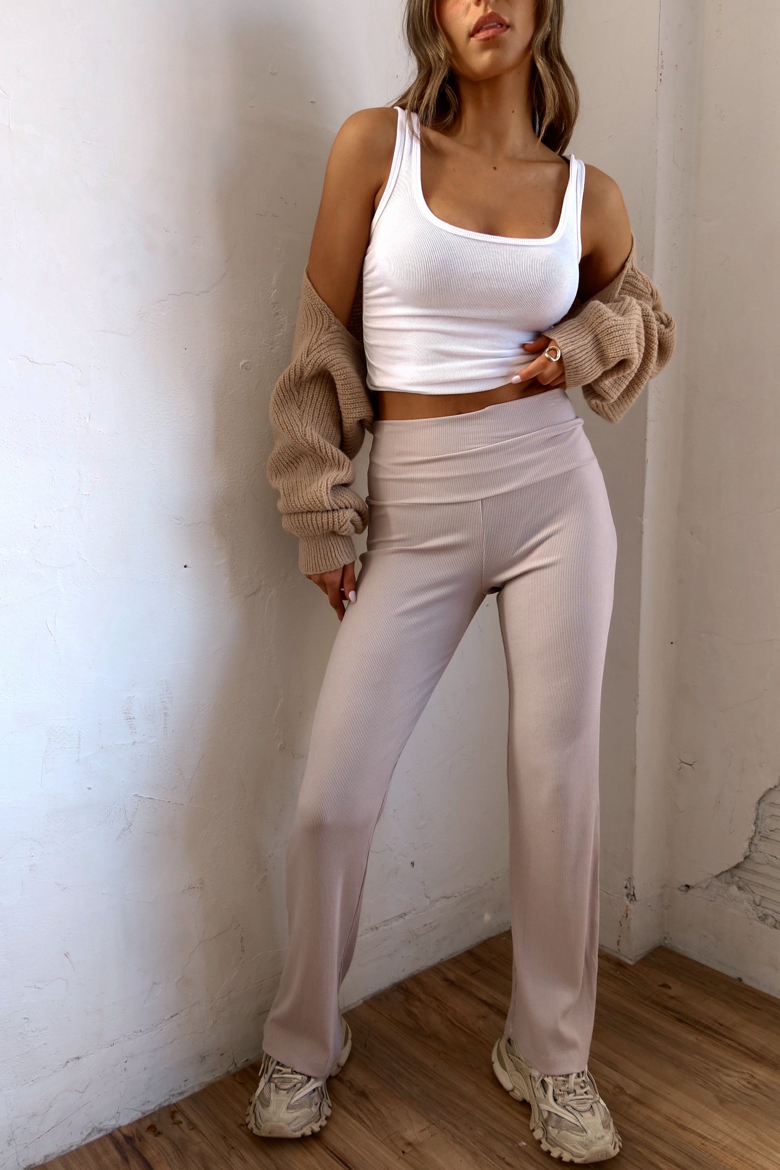 Piper High Waist Ribbed Pants