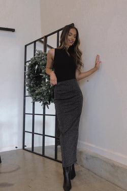 Elena Shimmering Midi Skirt