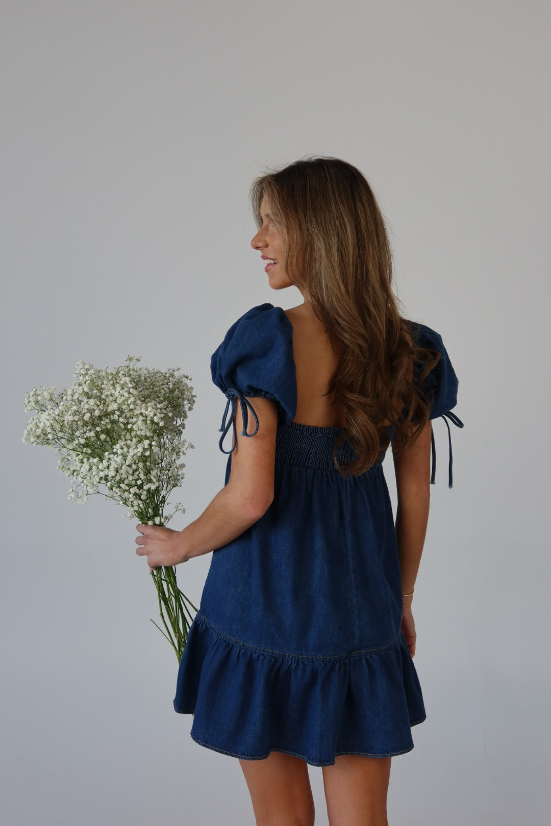 Denim Babydoll Dress