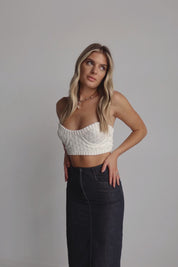 Maya Bustier Crochet Top