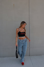 Nebraska Two Toned Layered Tank Top