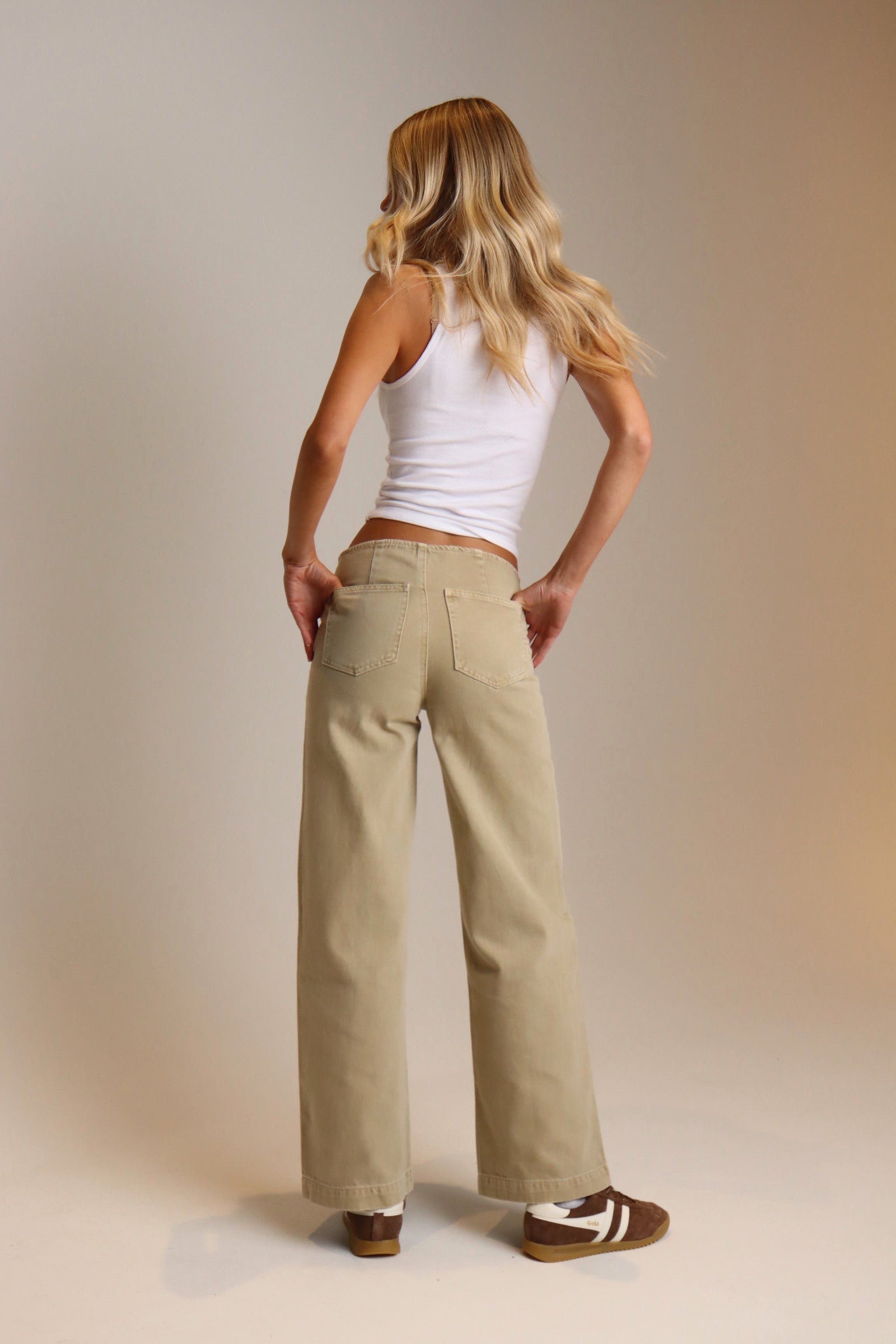 Beckett Low Rise Khaki Jean