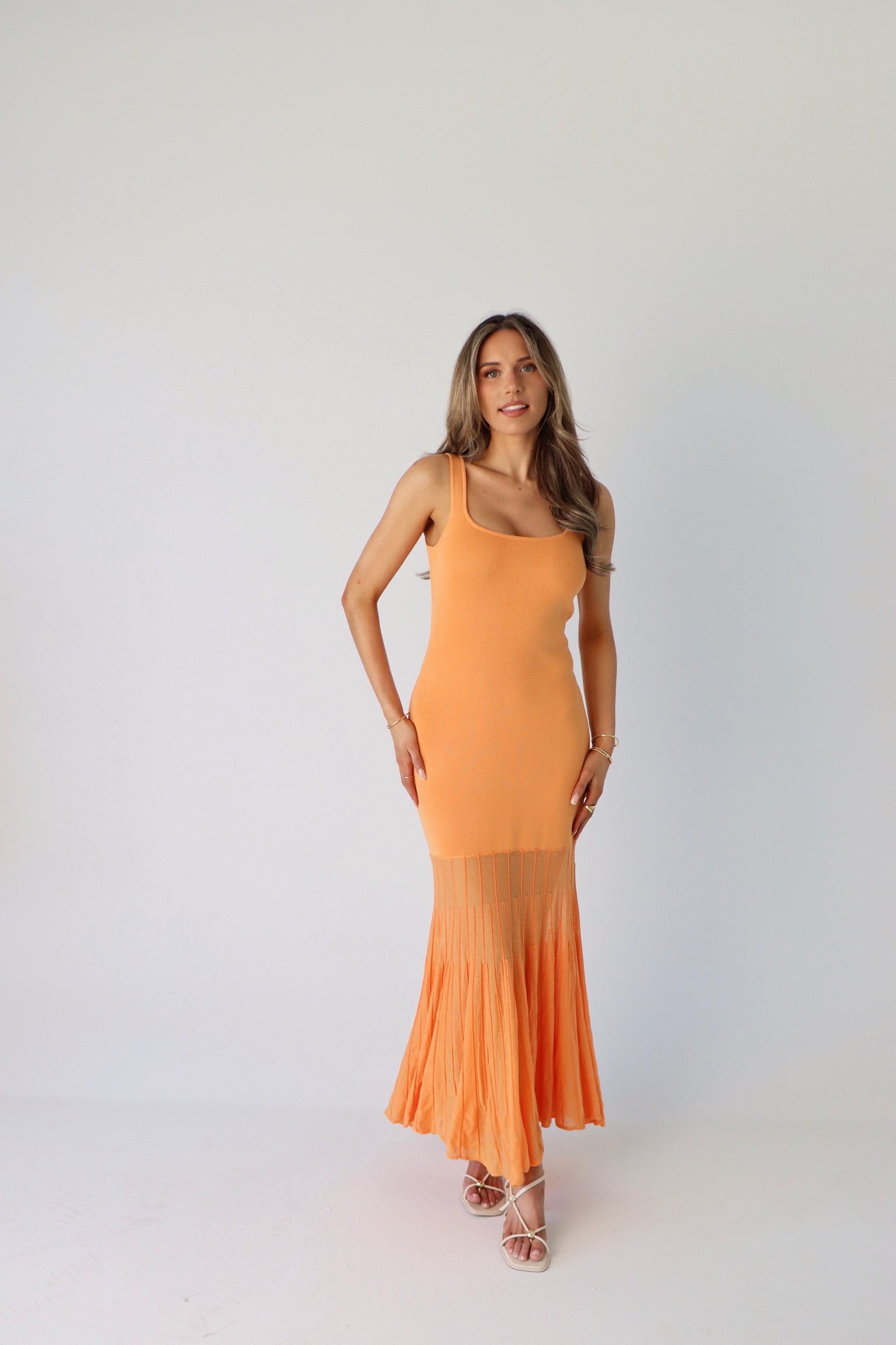Kendall Maxi Dress in Orange