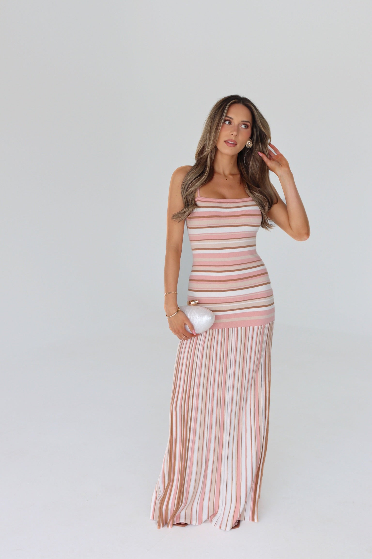 Sutton Striped Knit Maxi Dress