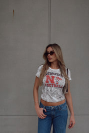 Nebraska Football Camo Baby Tee