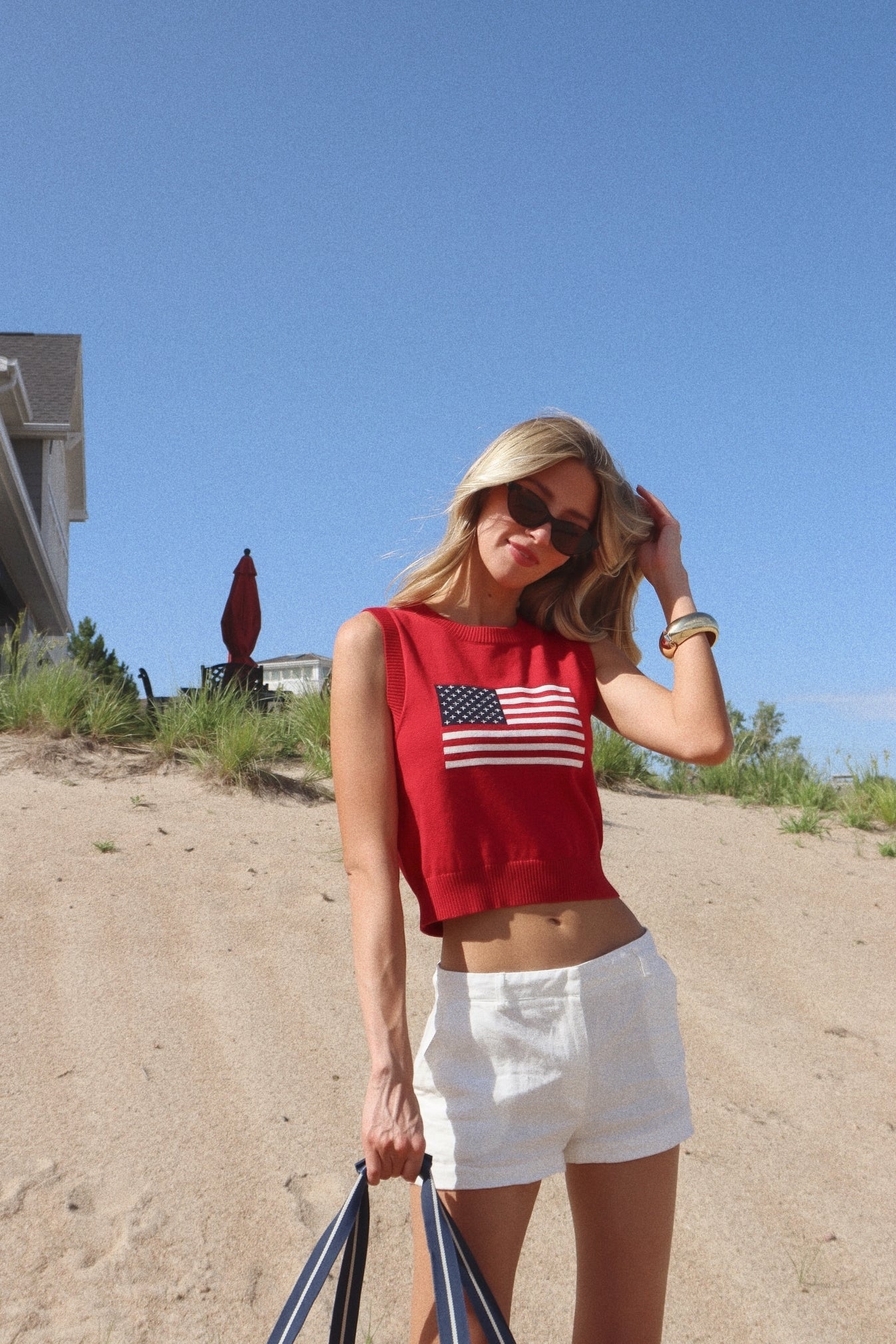 Liberty Flag Knit Tank