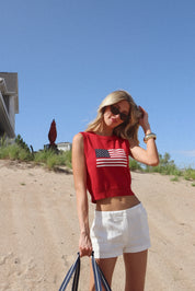 Liberty Flag Knit Tank