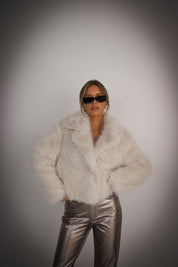 Snowfall Ivory Faux Fur Coat
