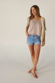 Suttyn Knit Short Sleeve Top