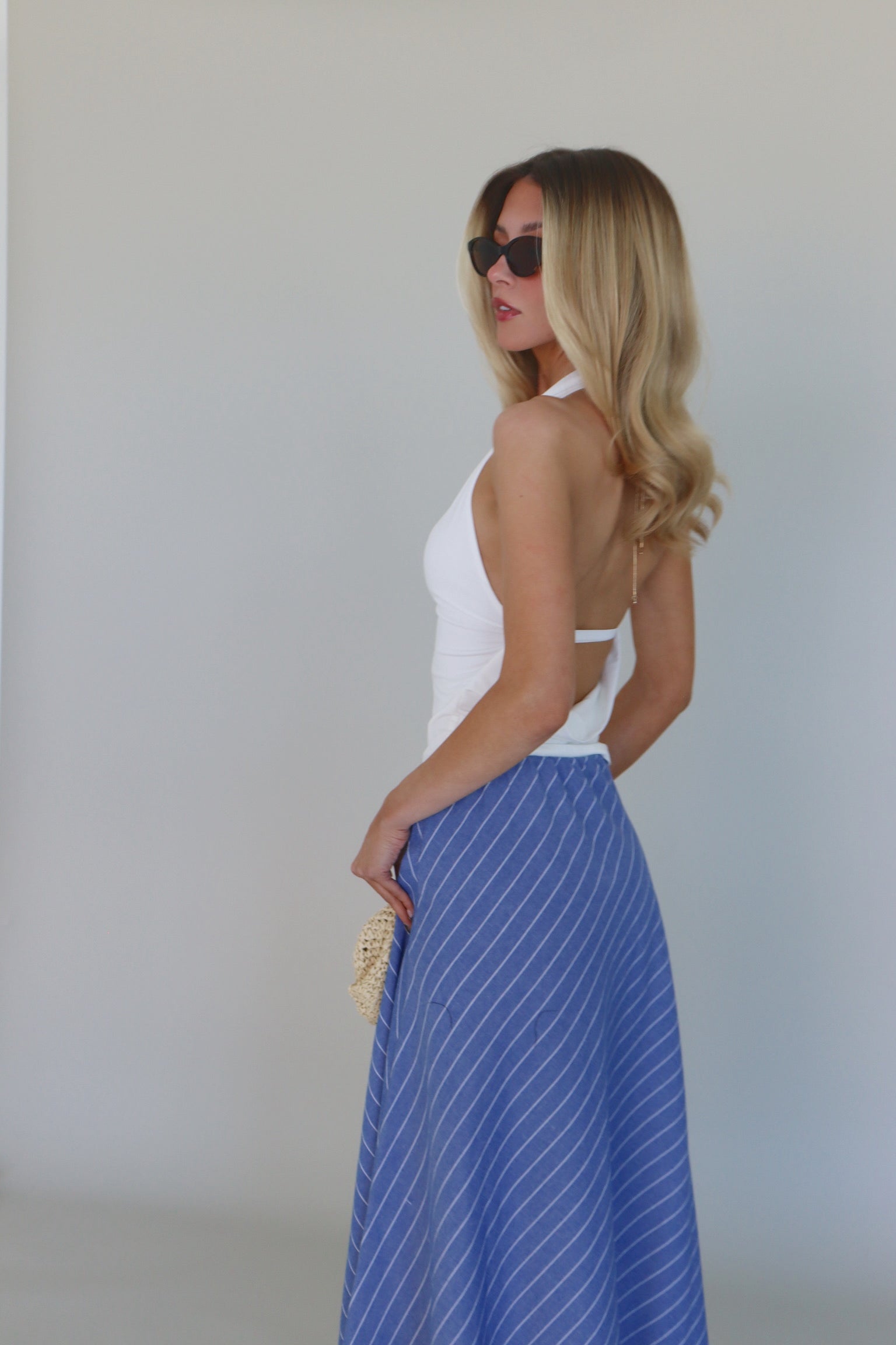 Willa White Halter Top