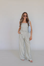 Delilah Pin Stripe Pant Set