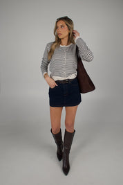 Monroe Striped Cardigan Top