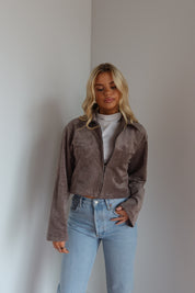 Lissa Suede Cropped Jacket