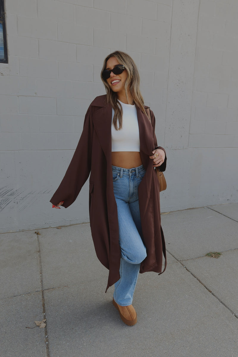 Kyleigh Duster Trench Coat