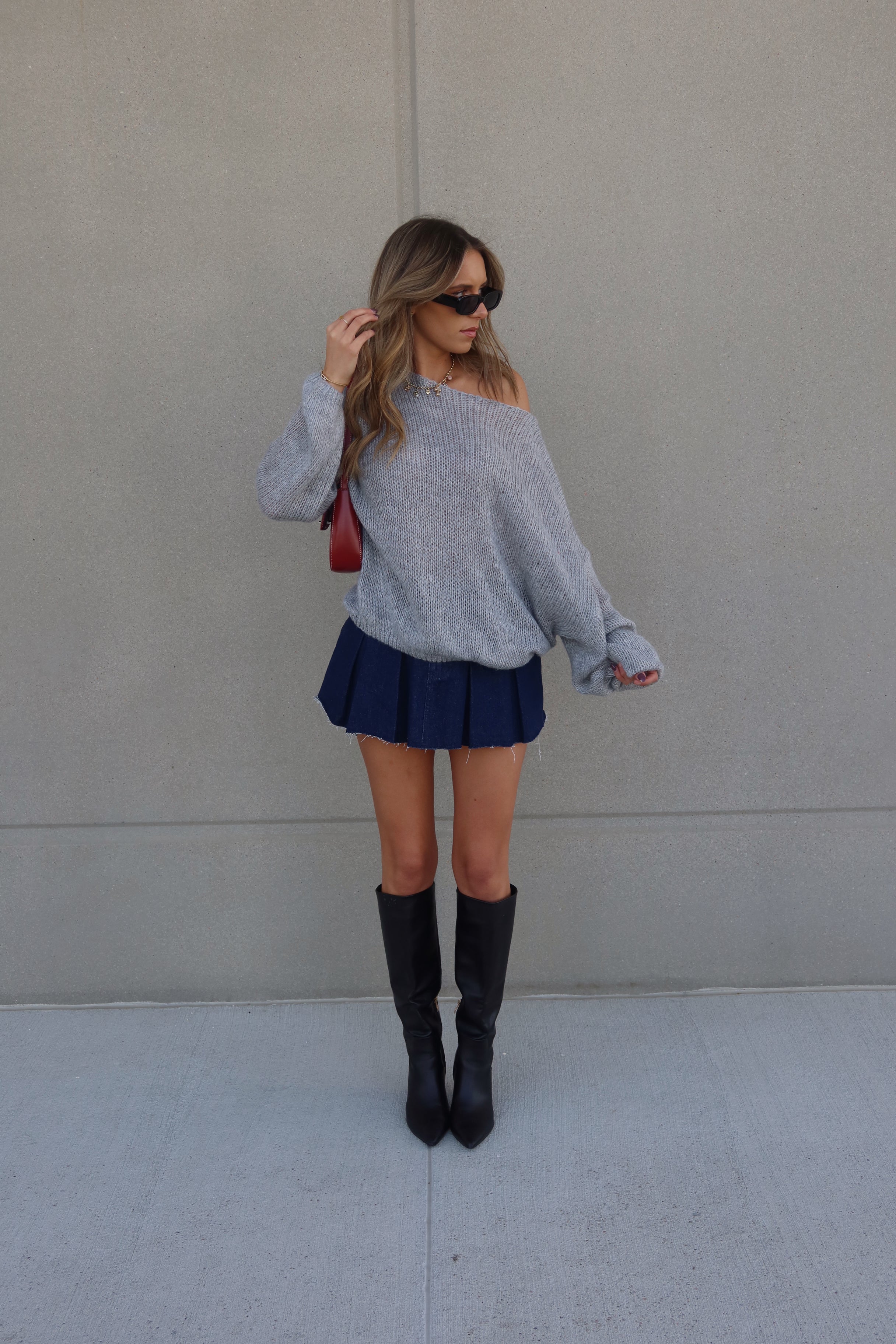 Denim Game Day Skirt