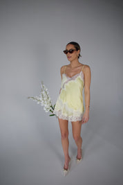 Bella Yellow Satin Camisole