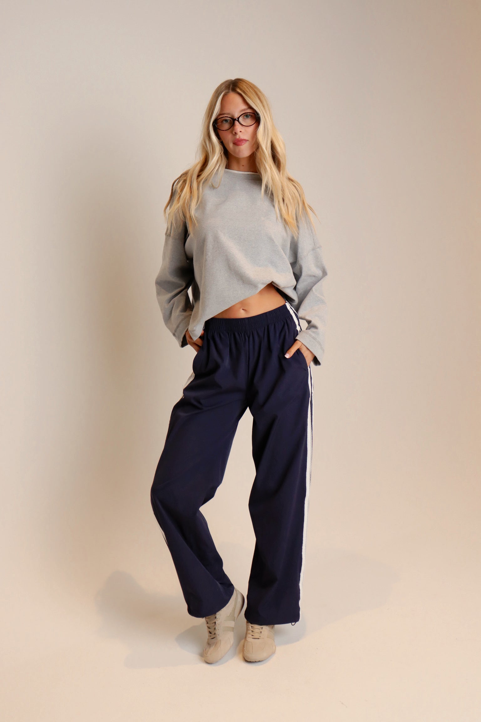 Blake Contrast Long Sleeve Top