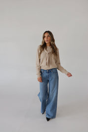 Tied Up Beige Sweater
