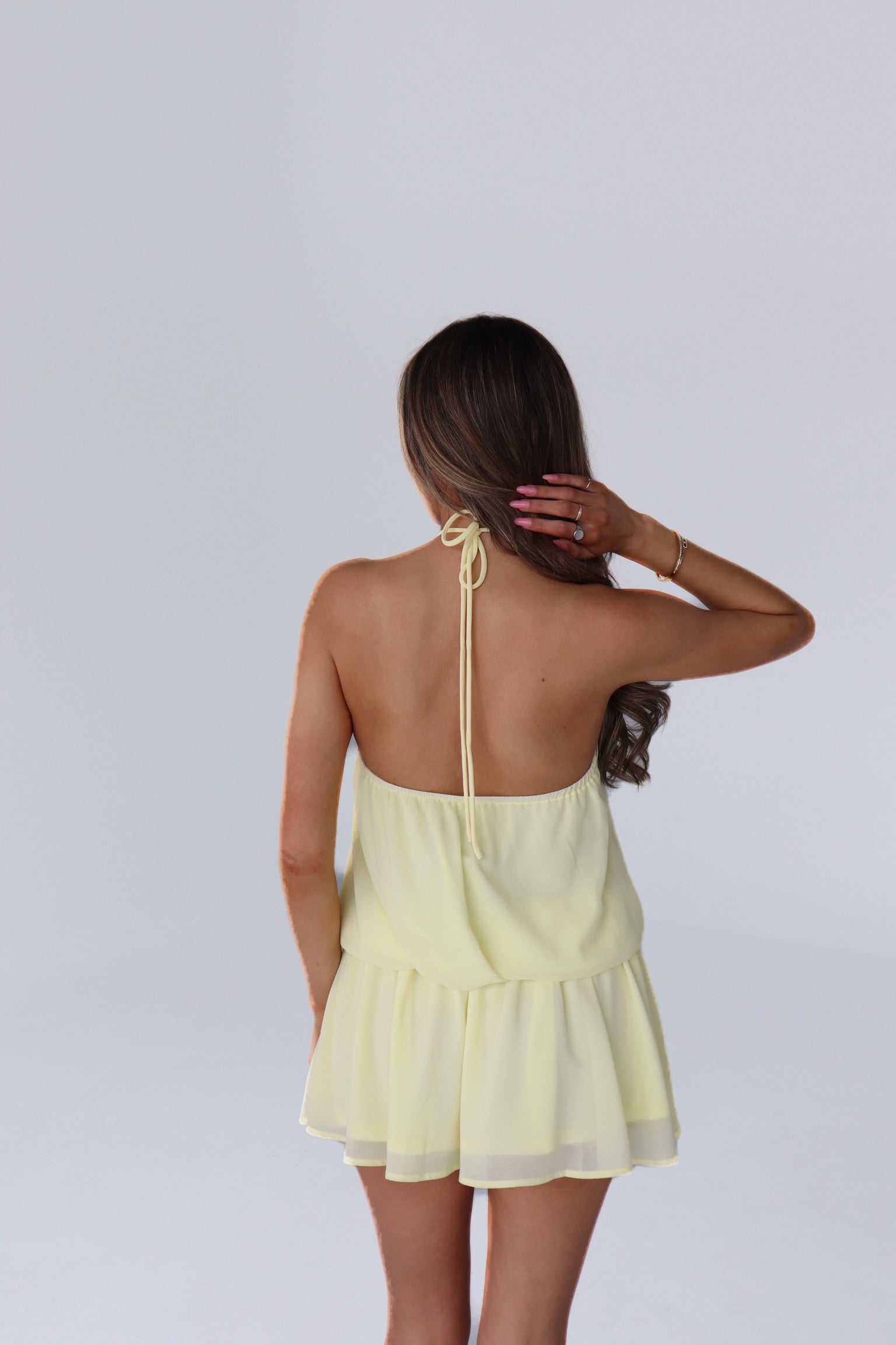 Sabrina Halter Mini Dress