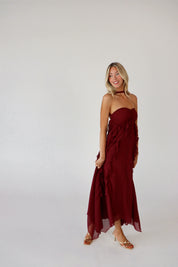 Kyra Ruffle Midi Dress