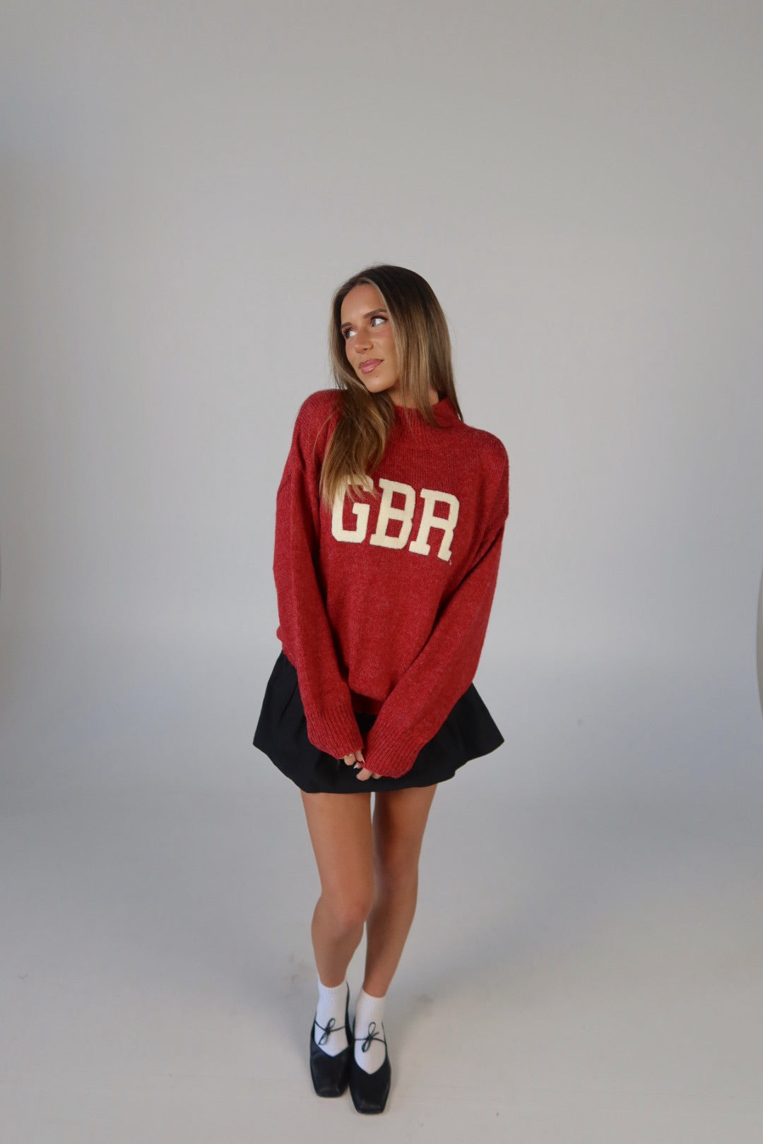 Nebraska Varsity Sweater In Red