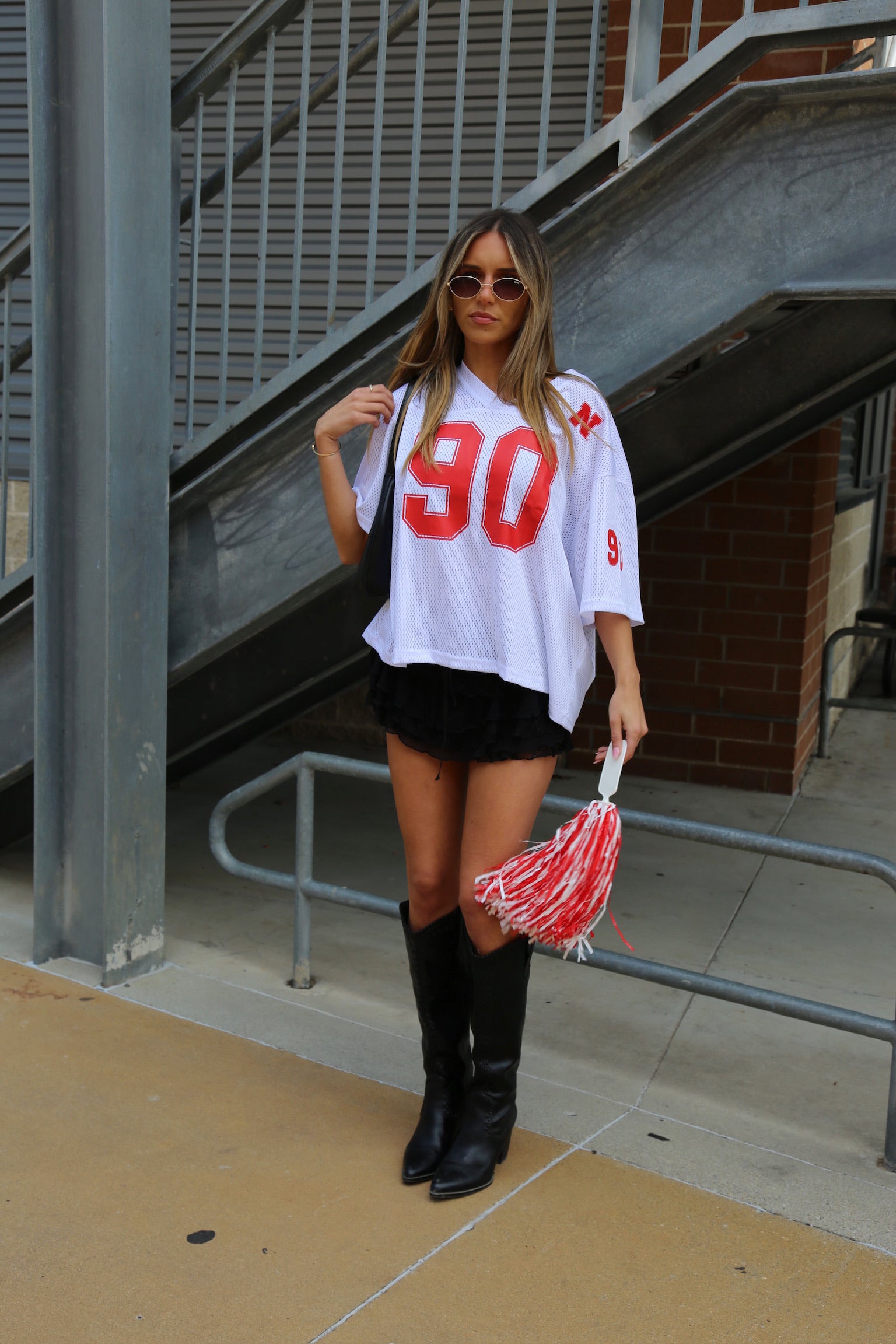 Nebraska Boyfriend Jersey In White