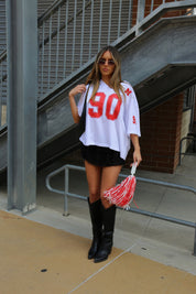 Nebraska Boyfriend Jersey In White