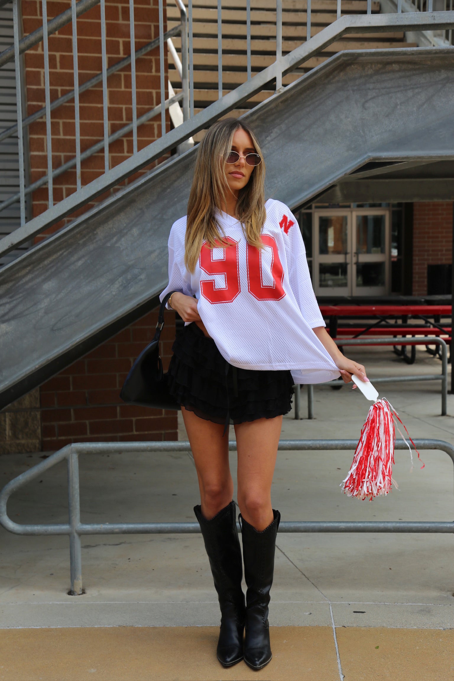 Nebraska Boyfriend Jersey In White