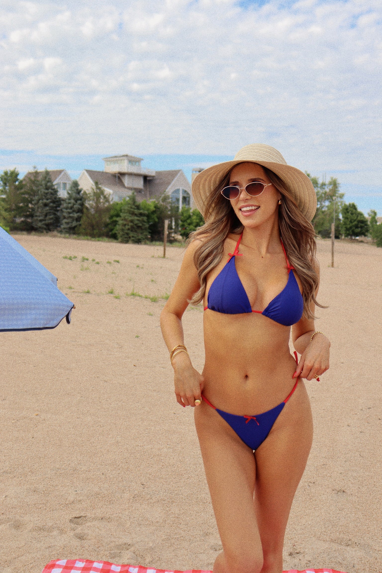 Frankie Navy and Red Contrast Bikini