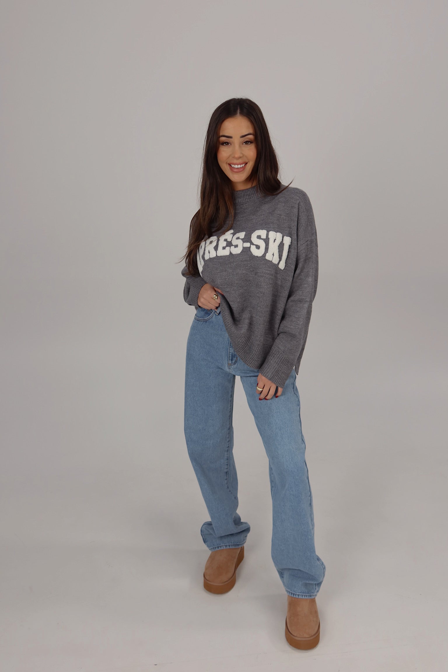 Après-Ski Statement Sweater in Grey