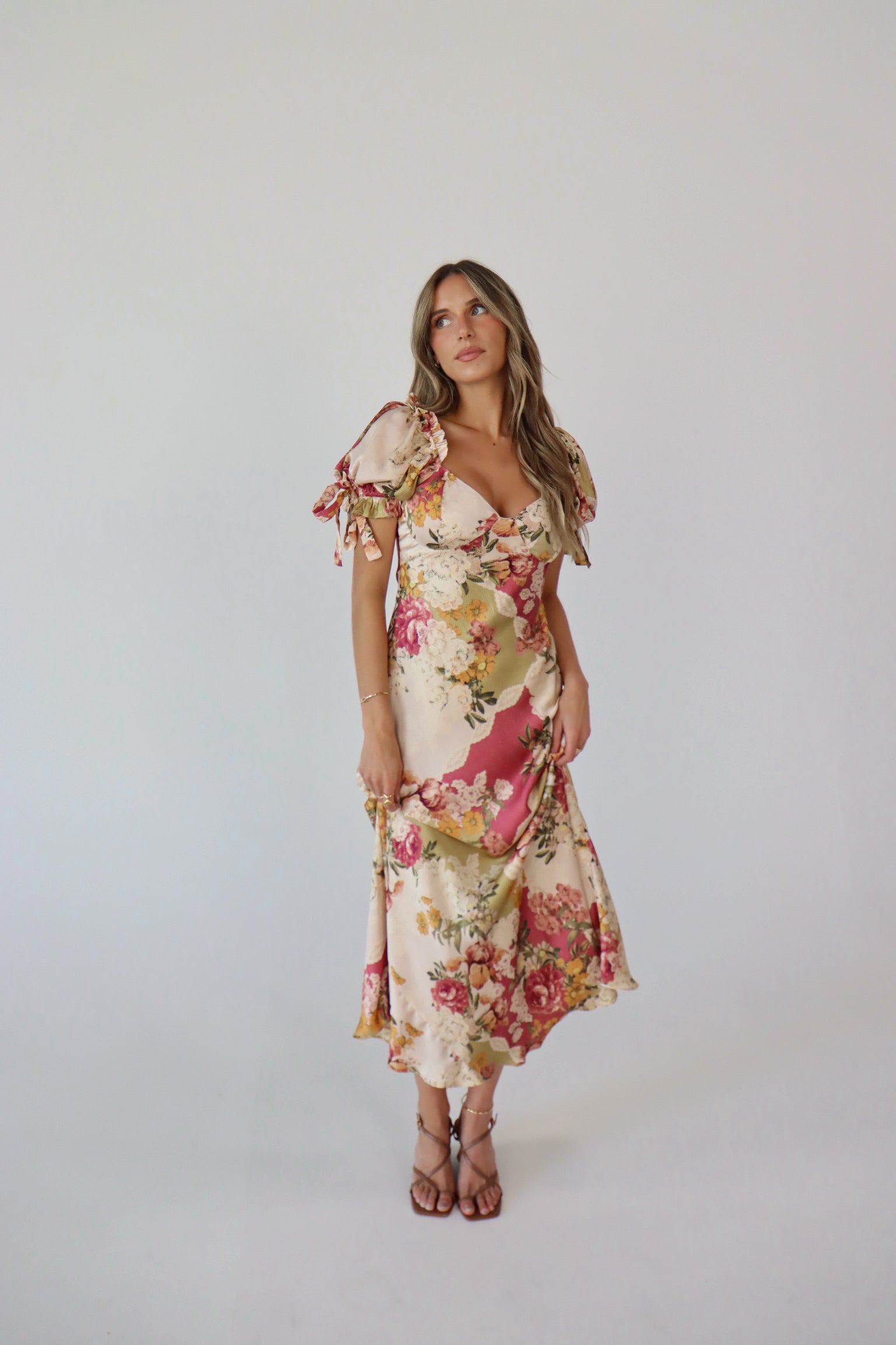 Paloma Patchwork Floral Maxi Dress