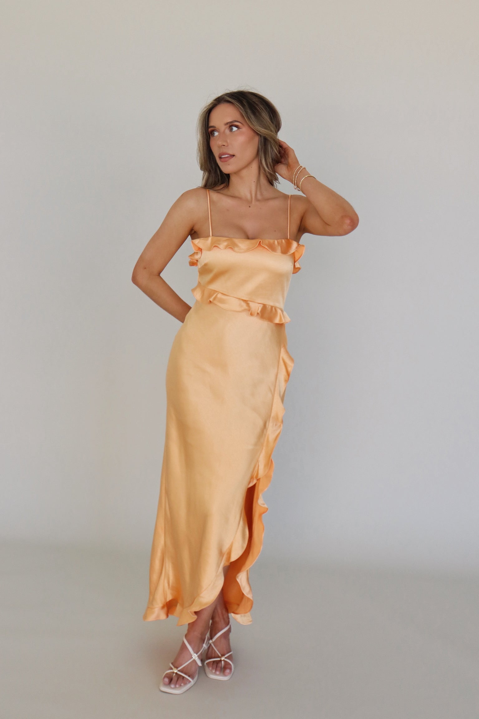 Sellie Satin Maxi Dress