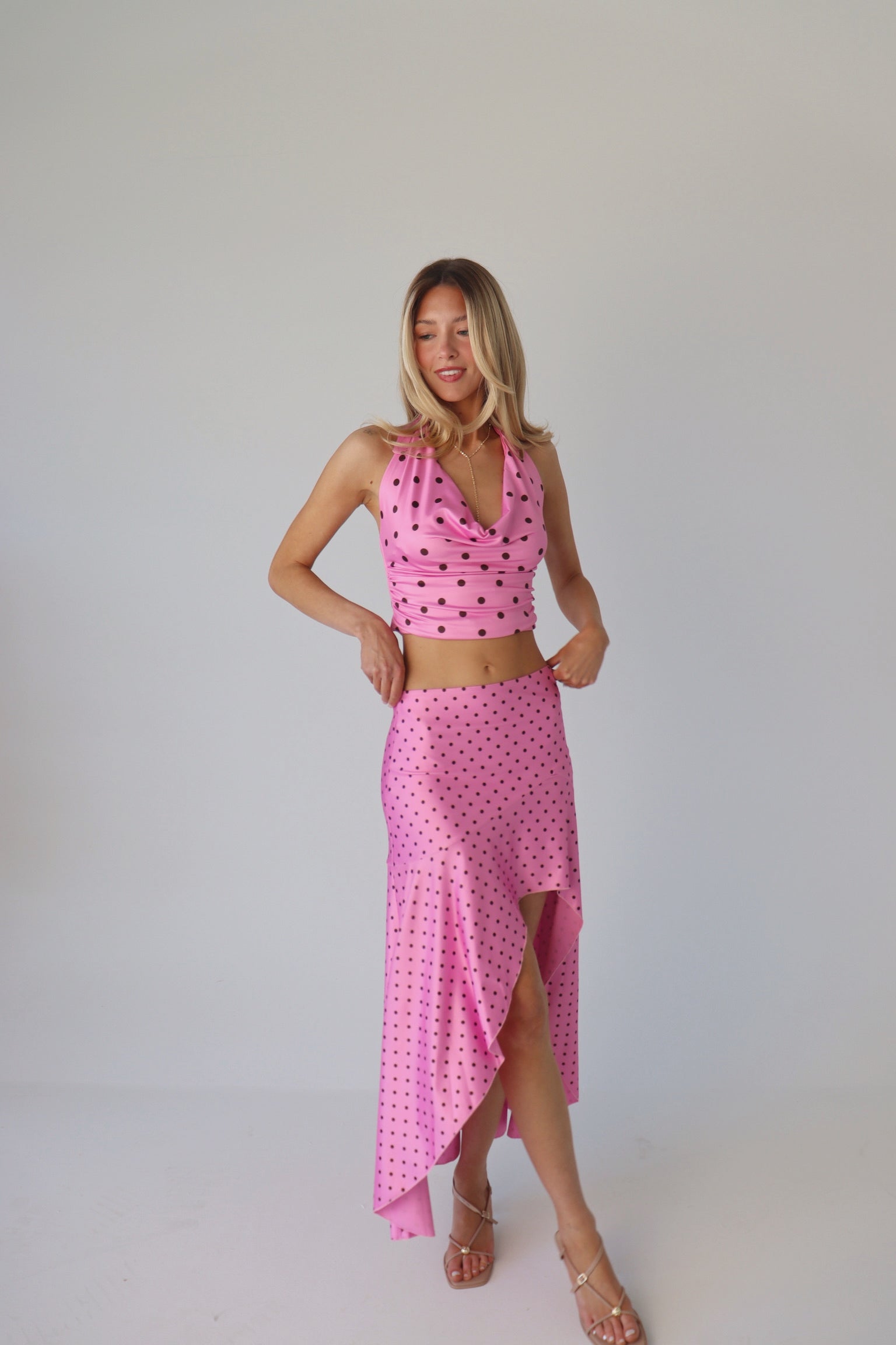 Melody Polka Dot Halter Top
