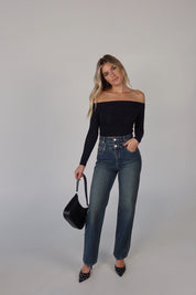 ABRAND Double Waisted Denim