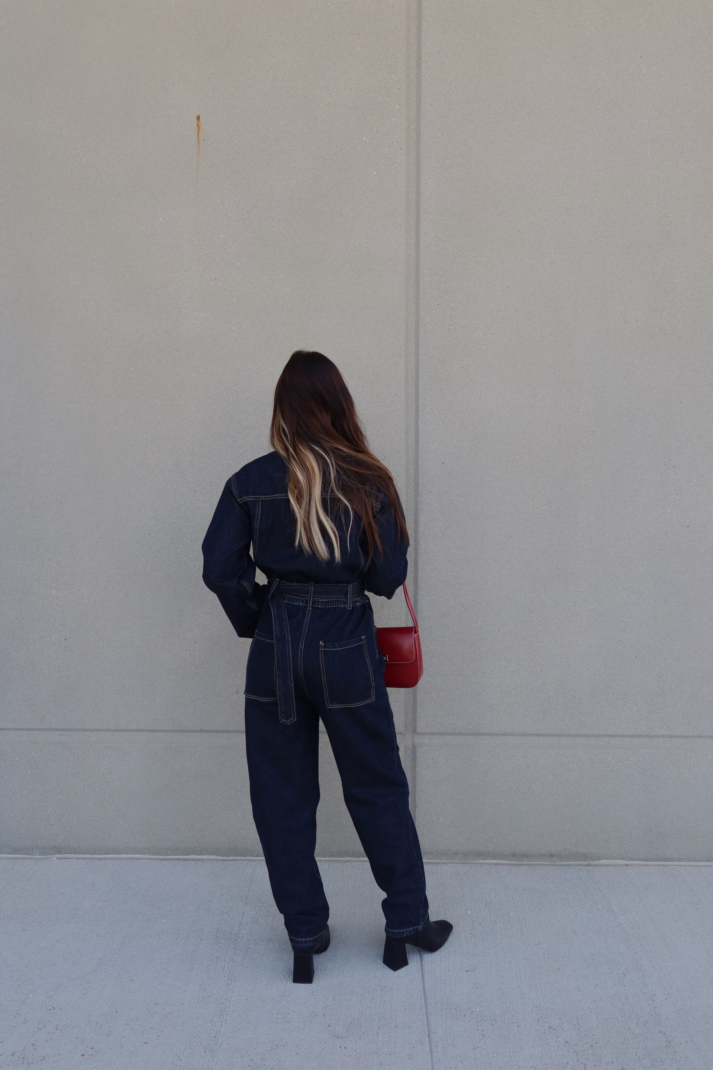 Midnight Utility Denim Jumpsuit