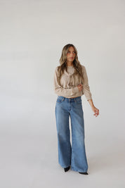 Tied Up Beige Sweater